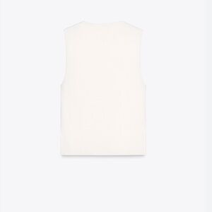 Zara Ivory Sleeveless Top
